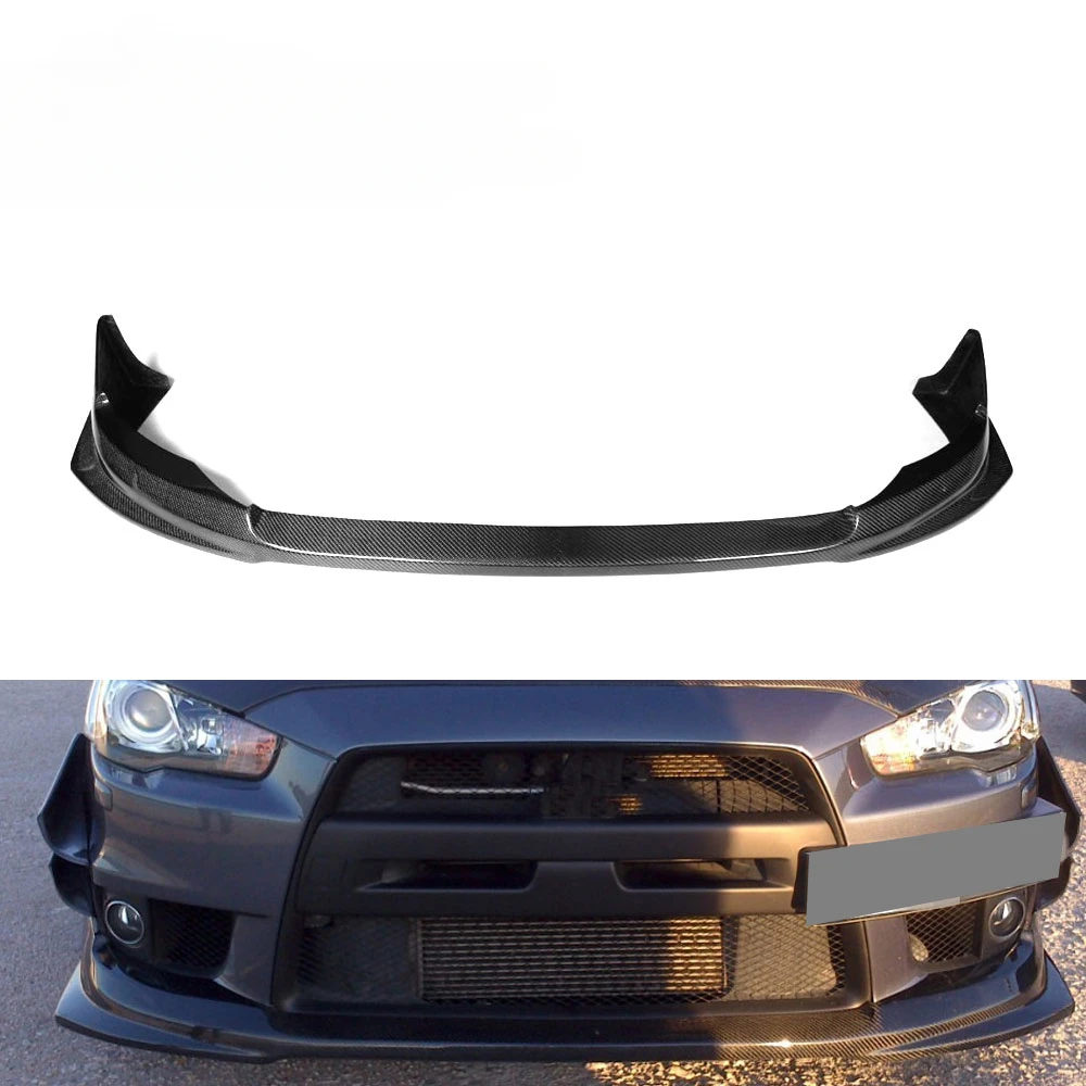 Carbon Fiber Auto Front Bumper Lip for Mitsubishi Lancer Evo 10 Evolution X Auto Parts