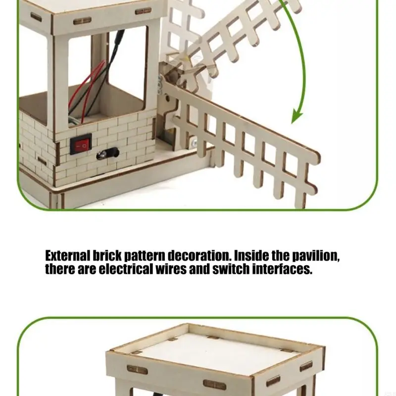 Intelligente Holz Barrier Gate Modell Wissenschaft Projekt Spielzeug Für Kinder Früh Lernen Pädagogische Handwerk A2UB