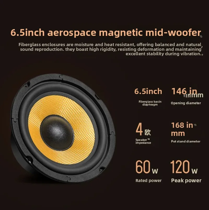 

Passive 6.5 Inch Full Range Hifi Speaker Filter of Two Way, One Pair of 2pcs In
