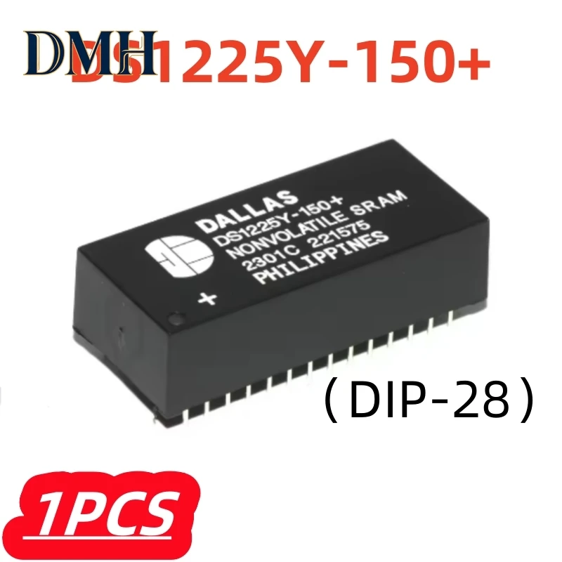 

1 шт./лот, 100% новый DS1225Y-150+, DS1225Y-150, DS1225Y, DS1225 DIP28, оригинал, в наличии