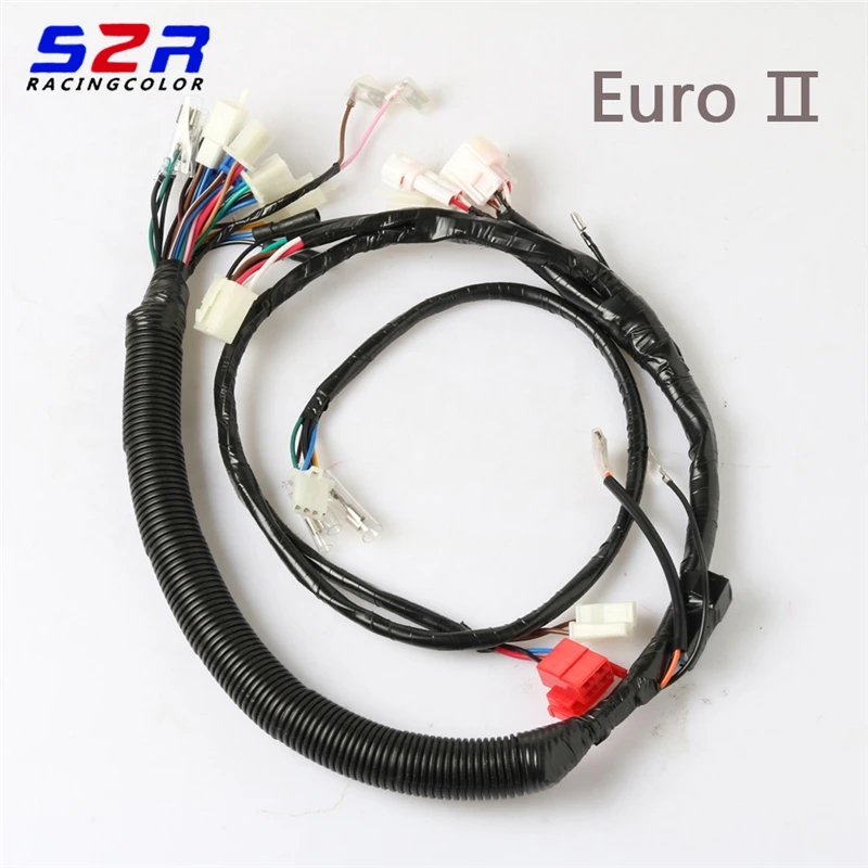 S2R Motorcycle Socket Cord Assy Circuit Cable Complete for YAMAHA YBR125 YBR YB 125 Electric Full Vehicle Wiring Harness Line