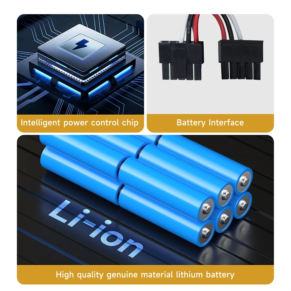 CITYORK 14.8V Lithium ion Battery Pack For STYTJ02YM Xiaomi Mop Pro Yunmi MVVO1-JG Haier JX37  Robot Vacuum Cleaner