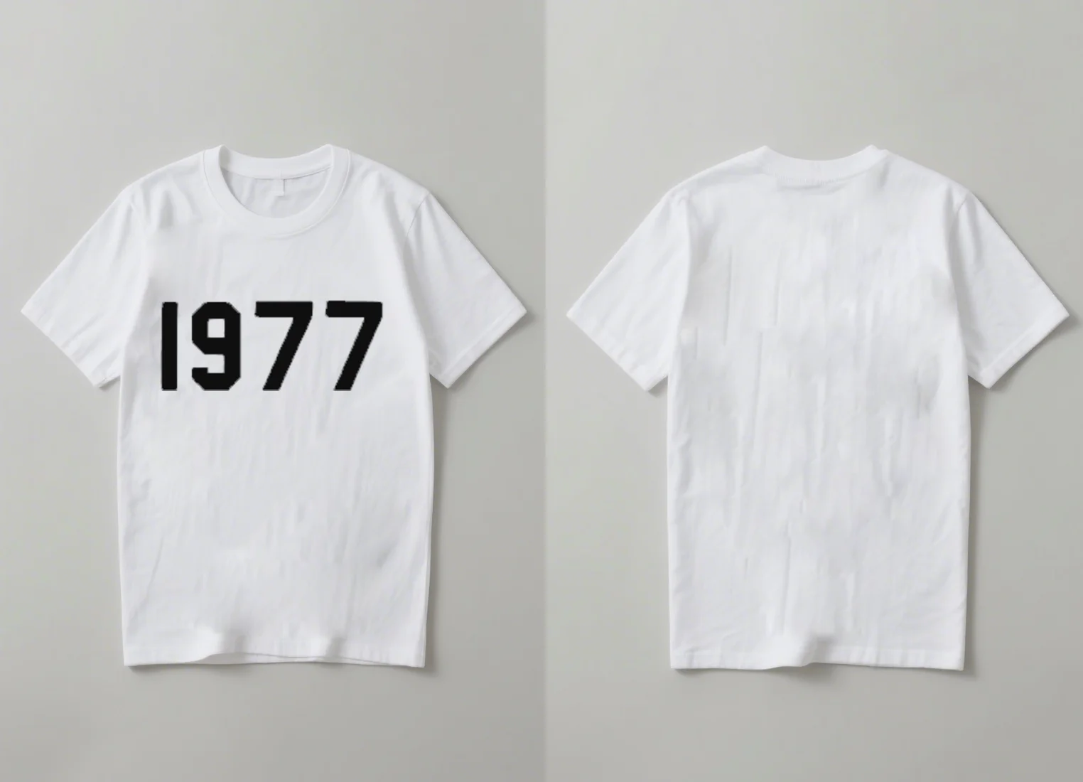 

Новинка 2025 года, удобная футболка с принтом цифр 1977 года, повседневная хлопковая футболка унисекс с короткими рукавами, базовый топ с круглым вырезом