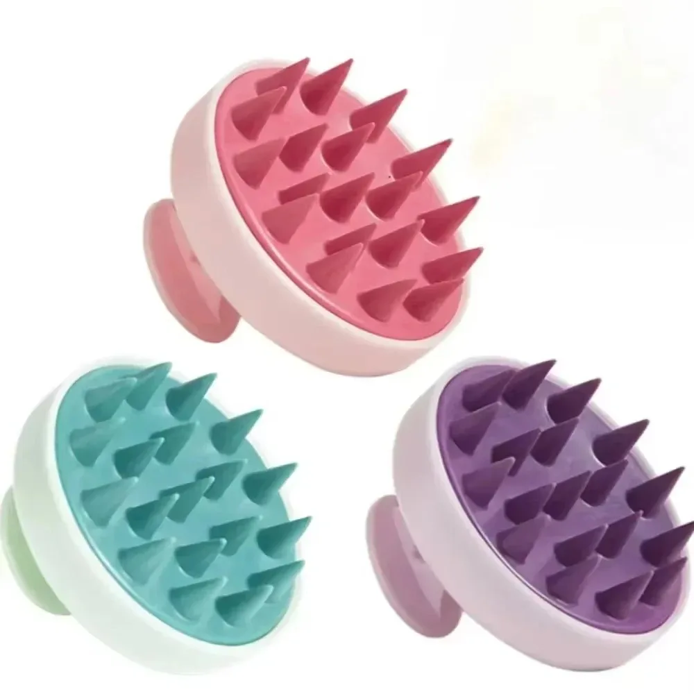 Silicone Scalp Massage Shampoo Brush Hair Washing Comb for Bath & Shower Body Massage Tool  Professional Hairdressing Accessory