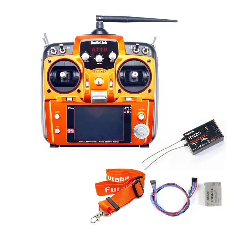 RadioLink AT10II RC Transmitter Real-Time Telemetry 2.4GHz ISM Band Frequency 5.0MHz   Channel BandWidth for RC Drone Car Boat