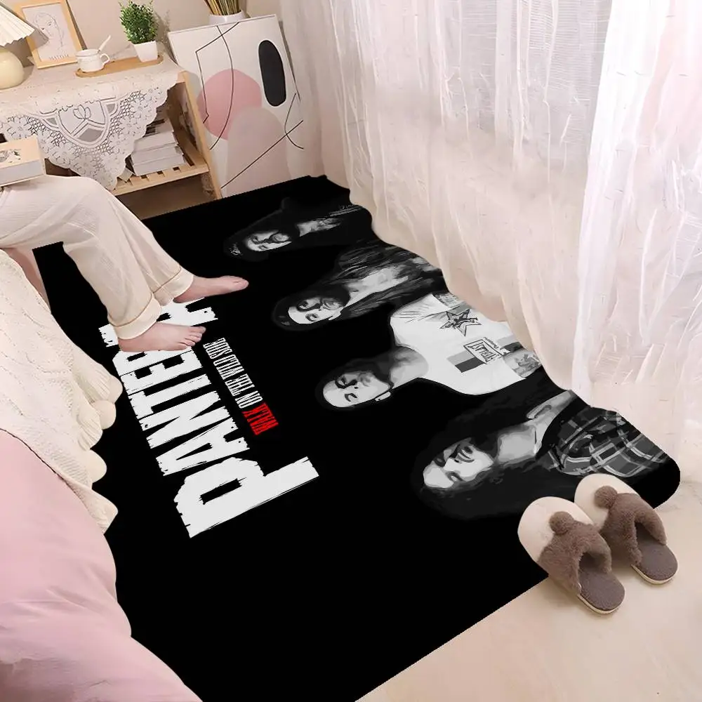 Classic Metal Band P-Pantera Entrance Door Mat Washable Non-Slip Living Room Sofa Chairs Area Mat Kitchen Welcome Doormat