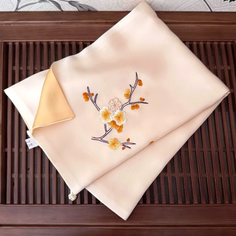 55x55CM 100%Silk Scarf Gift Hand Embroidered Suzhou Silk Scarf