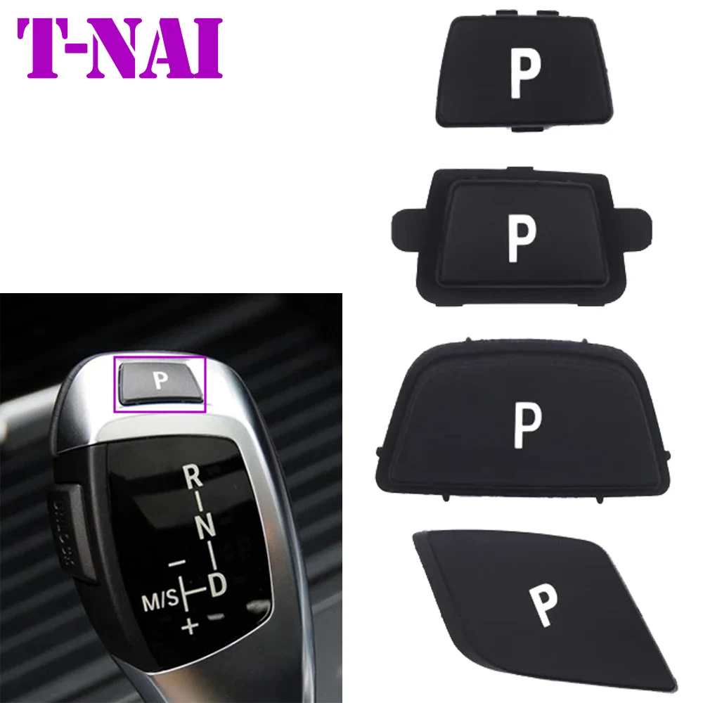 Car Gear Shift Knob P Parking Button Switch Cap Cover For BMW 3 5 7 X3 X4 X5 X6 Series E90 F30 F10 F01 F25 F26 E70 F15 F16 G30