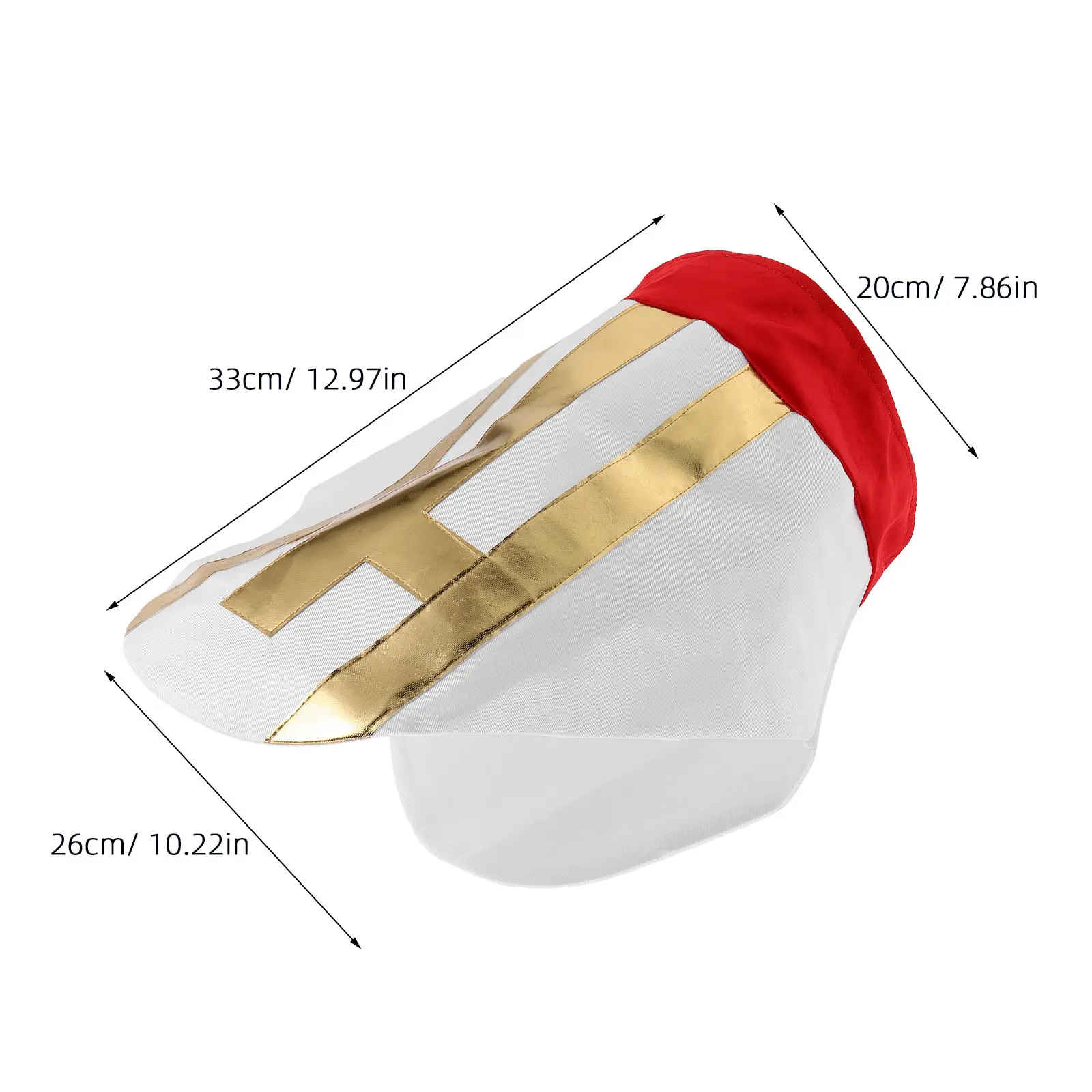 Chapéu de Papa: Chapéu Criativo Estilo Mitra para Halloween Infantil Unissex, Adereço Religioso Leve, Coroa de Novidade Religiosa