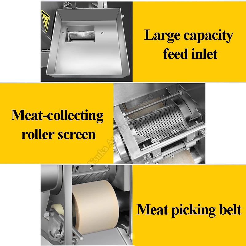 Deboning Machine Efficient Fish Flesh Separator Process Fish Shrimp Fast Meat Separator