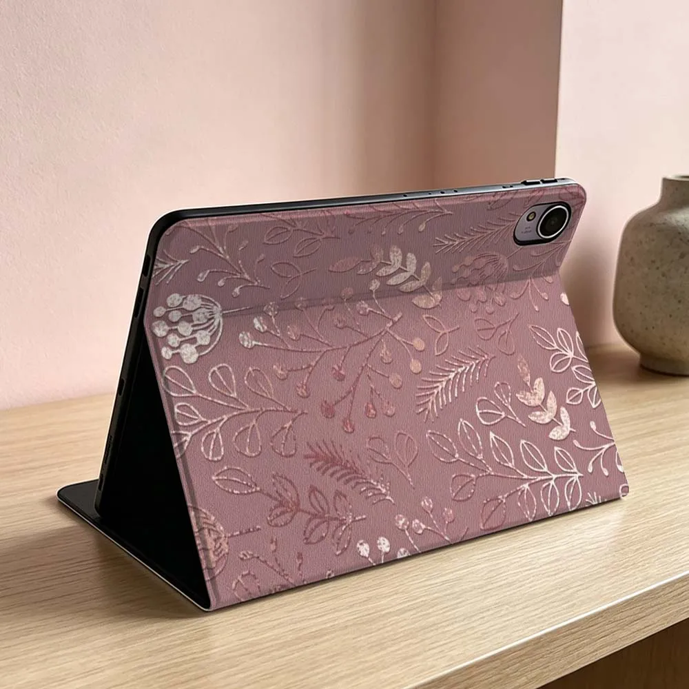 Art Pink Leaf Pattern For Huawei MatePad MediaPad MagicPad Honor Pad 10 9 8 X10 X9 X8 X8a Pro Inch Tablet Case Soft