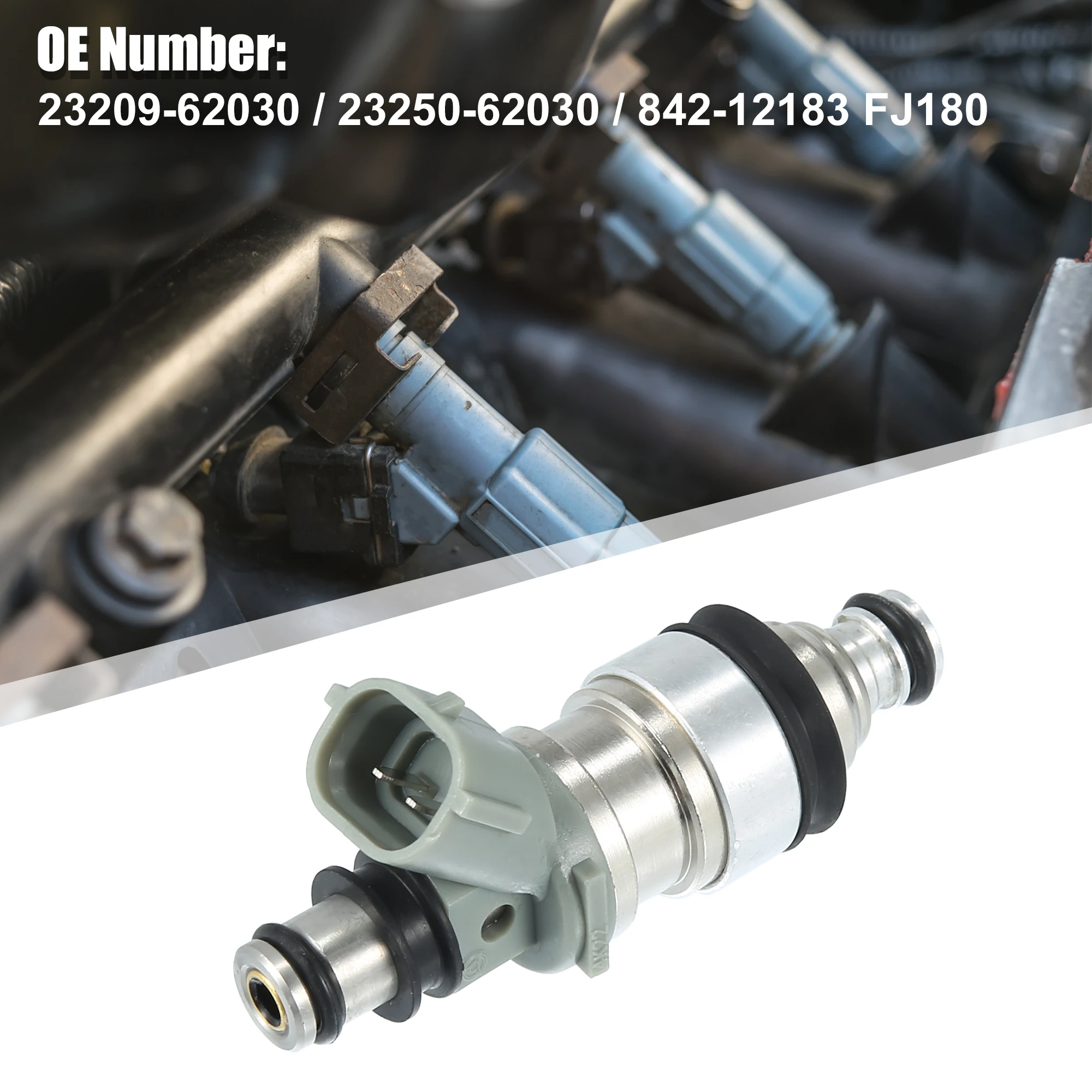 

UXCELL 6 шт. 23250-62030 Форсунка топливной форсунки подходит для Lexus ES300 Camry 3.0L