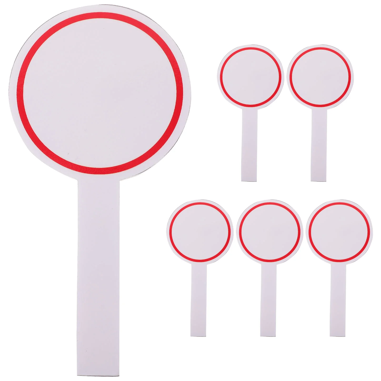 6 Pcs Score Board Dry Erase Paddle Boards Foam Whiteboards Mini Foams Scoreboard Judges Paddles for Students Small