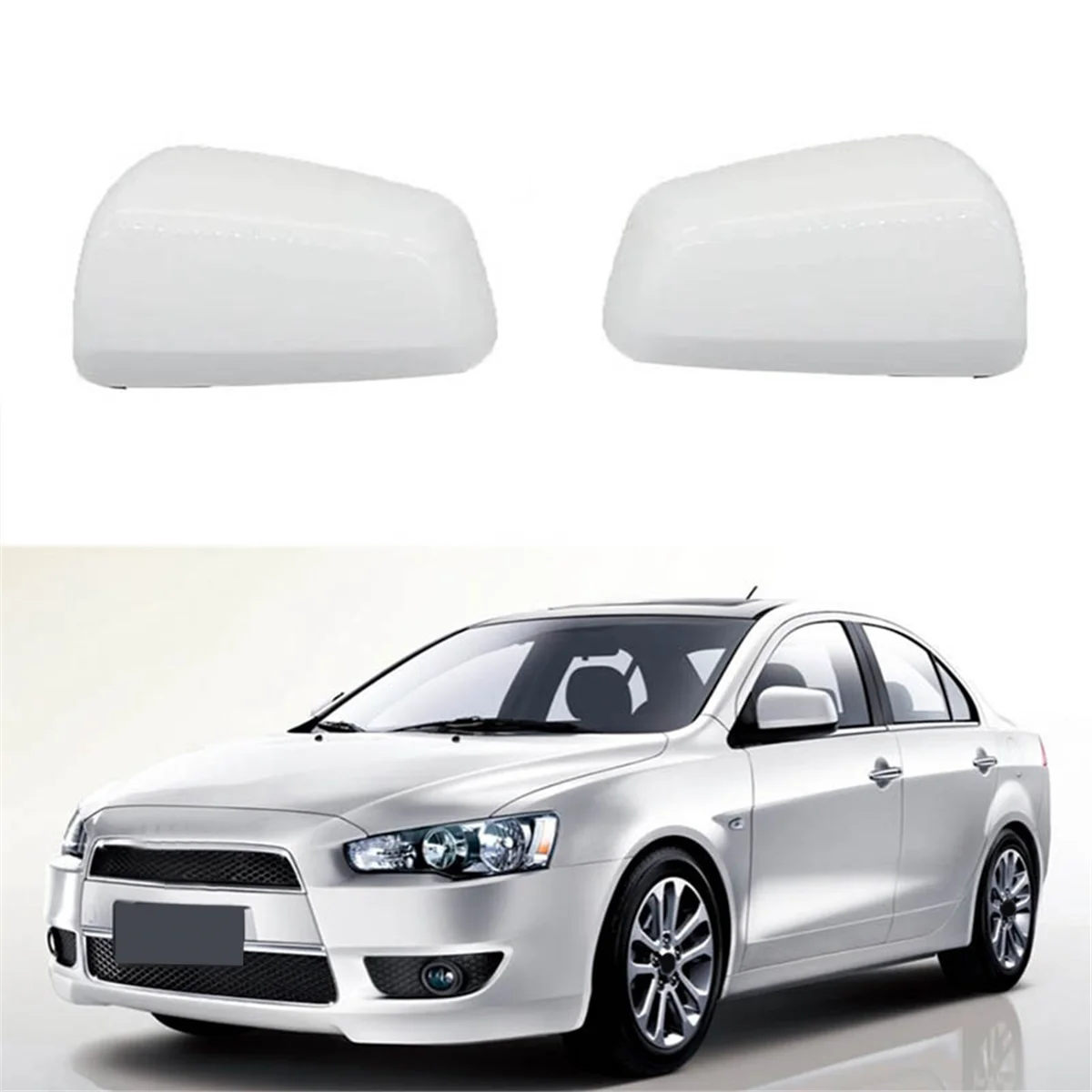 Car Rearview Side Mirror Cap for Mitsubishi Lancer EX 2008- 2012 Door Rearview Mirror Cover