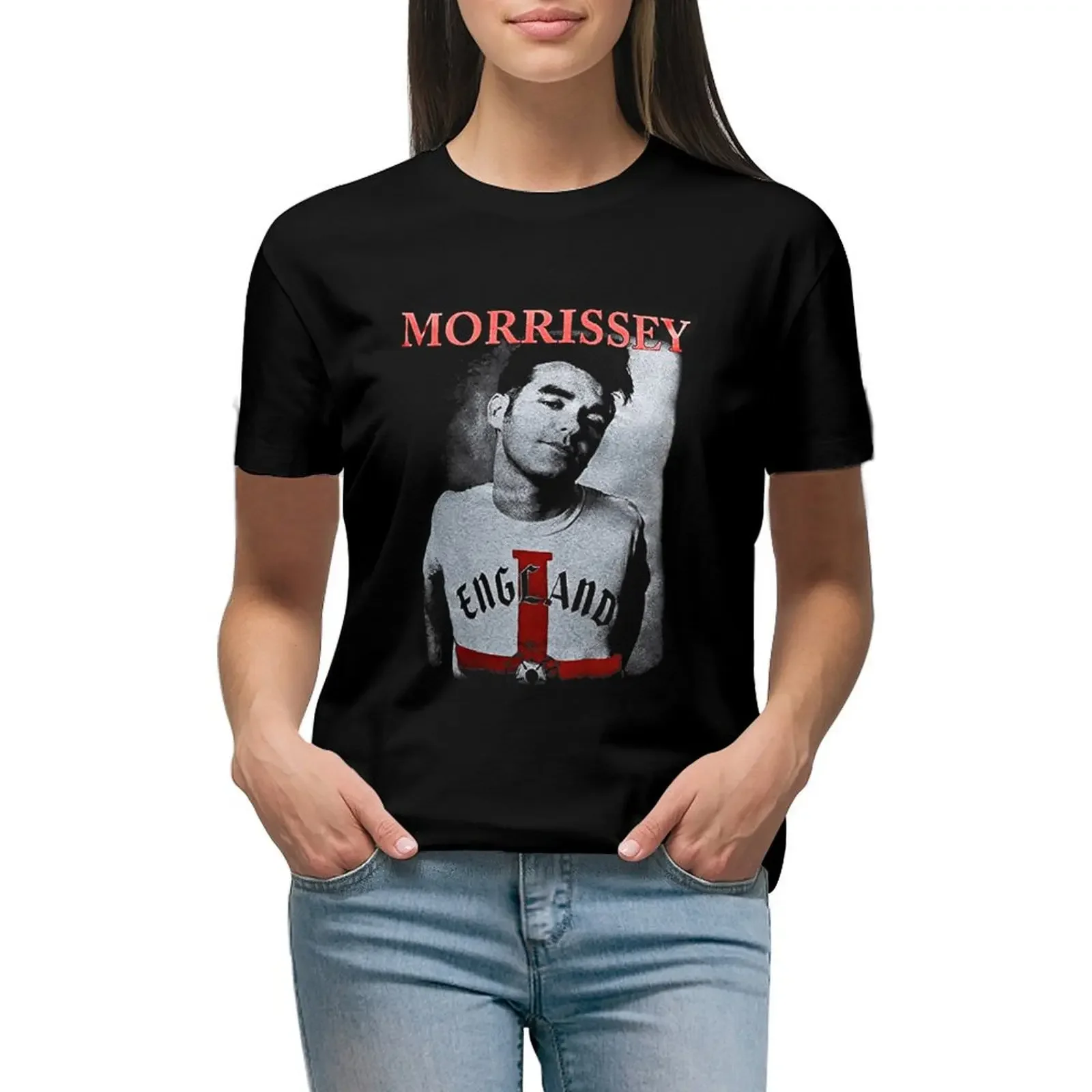 Morrissey T-Shirt Short sleeve tee animal print shirt for girls vintage clothes funnys tshirts for Women