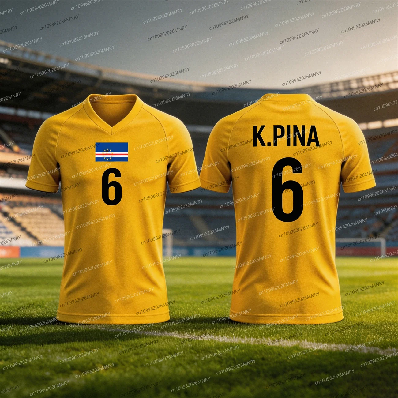 2026 Cape Verde Vozinha Goalkeeper Football Jersey Man Clothing Tee Summer Sports Men's T-Shirt Woman Jersey ﻿Children's shirts