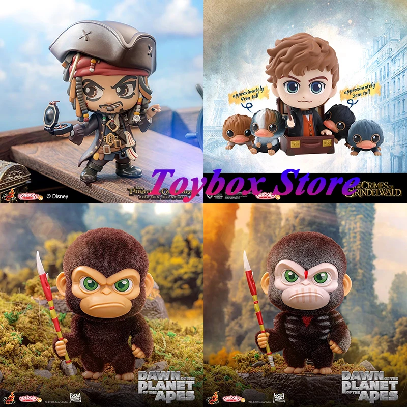 

Hot Toys COSBABY Collectible Mini Action Figure COSB1097/8 Caesar COSB1099 Jack Sparrow COSB537 Newt Scamande Baby Niffller Set