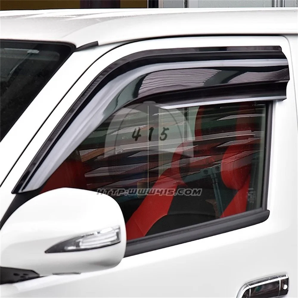 Car Window Visor SPOILER Accessories Side Wind Rain Guard Deflector For Toyota Hiace Van Commuter 2005-2018 2019-2023