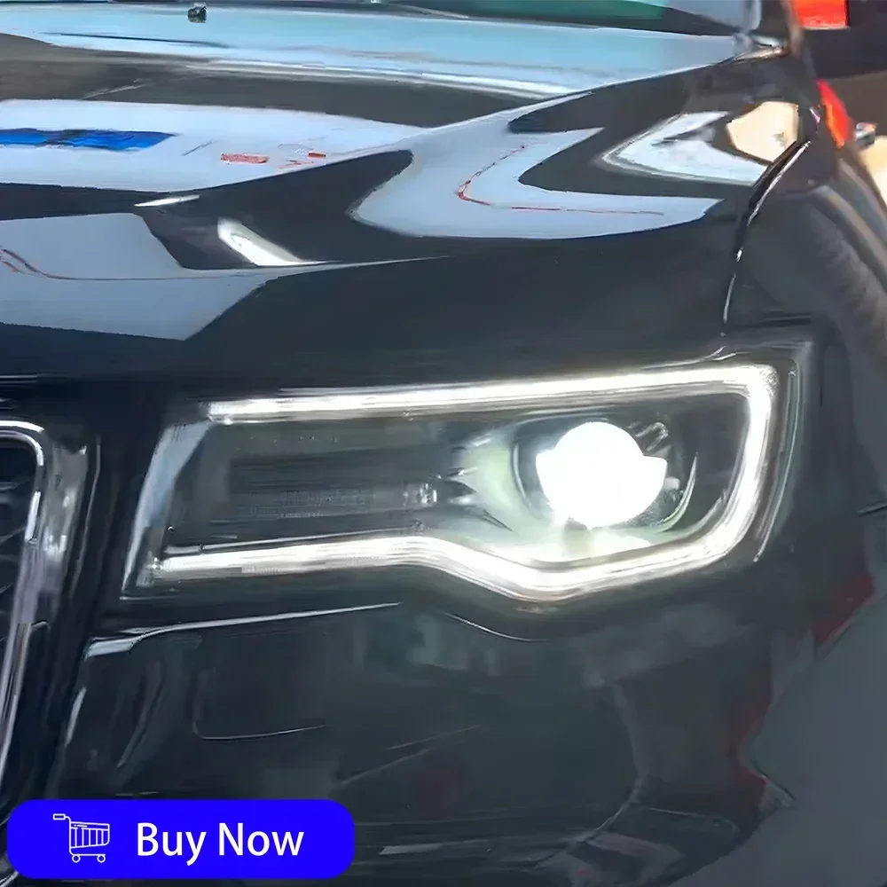 مصابيح أمامية للسيارة لسيارة جيب جراند شيروكي 2014-2021 مجموعة مصابيح خلفية LED ترقية عالية تكوين ملحقات إشارة الانعطاف #4