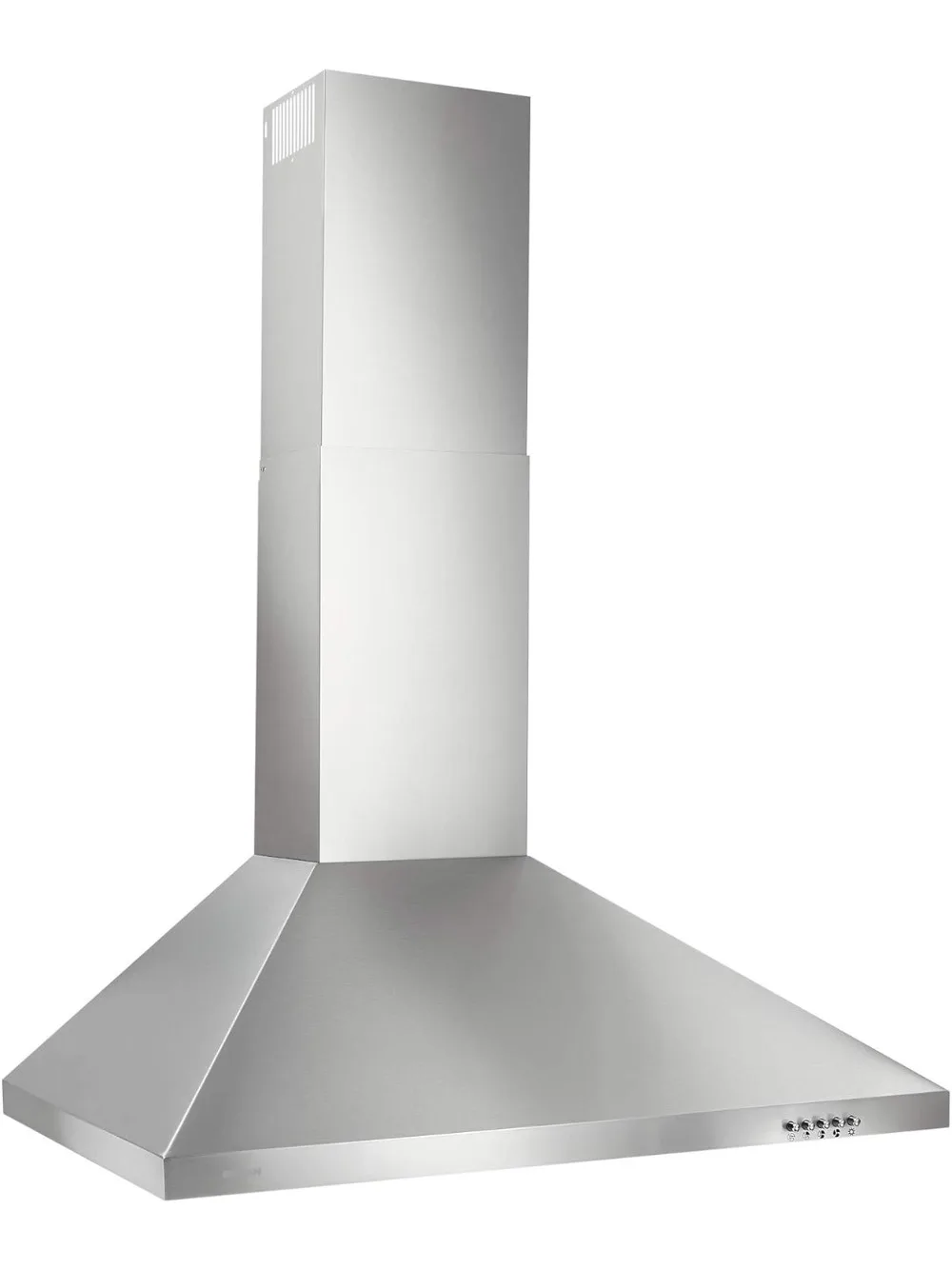 Stainless Steel LED 30-inch Wall-Mount Convertible Chimney-Style Range Hood with 3-Speed Exhaust Fan and Light