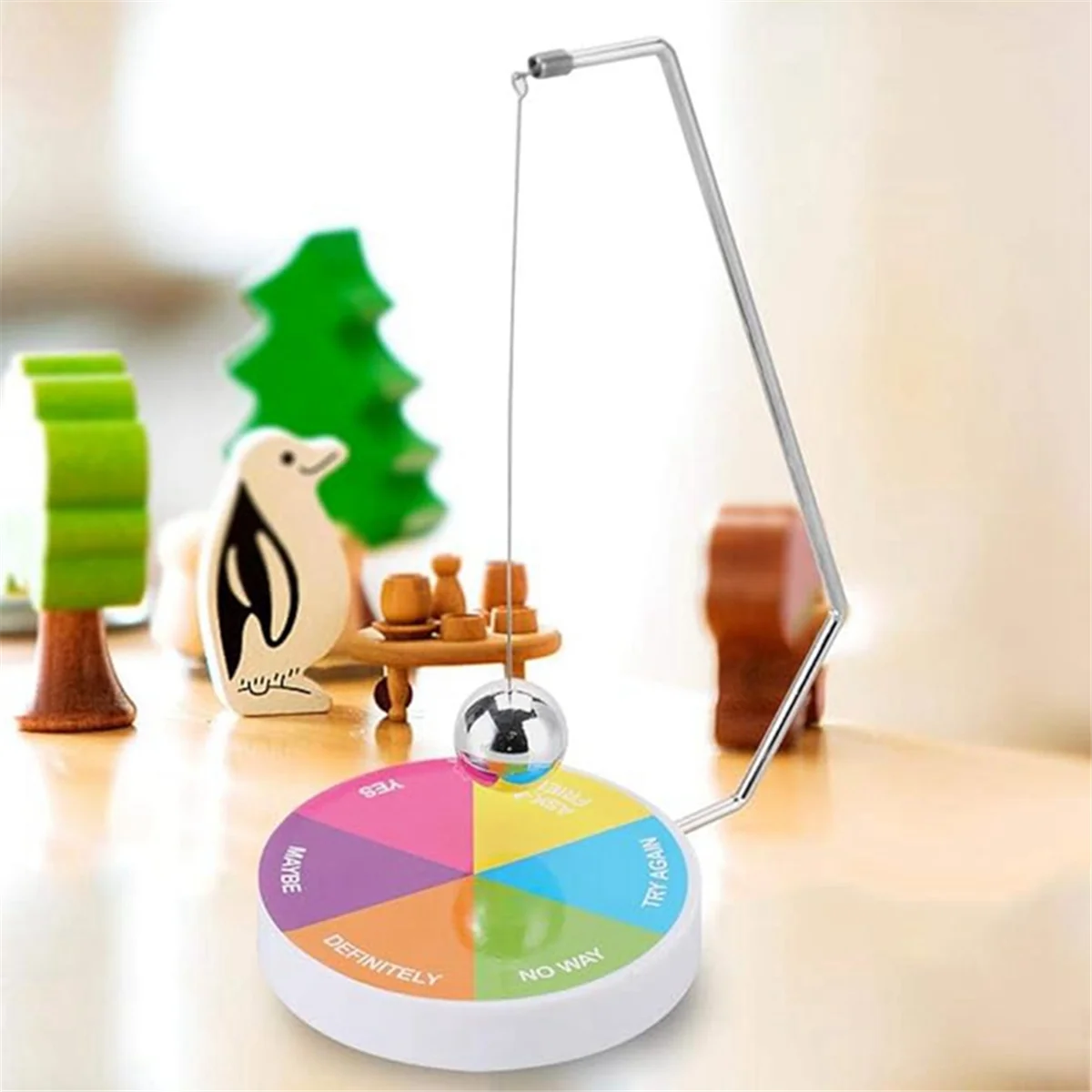 Decision Maker Pendulum Dynamic Desk Toy Gift Decoration Magnetic Ball Swinging Pendulum Game HOT