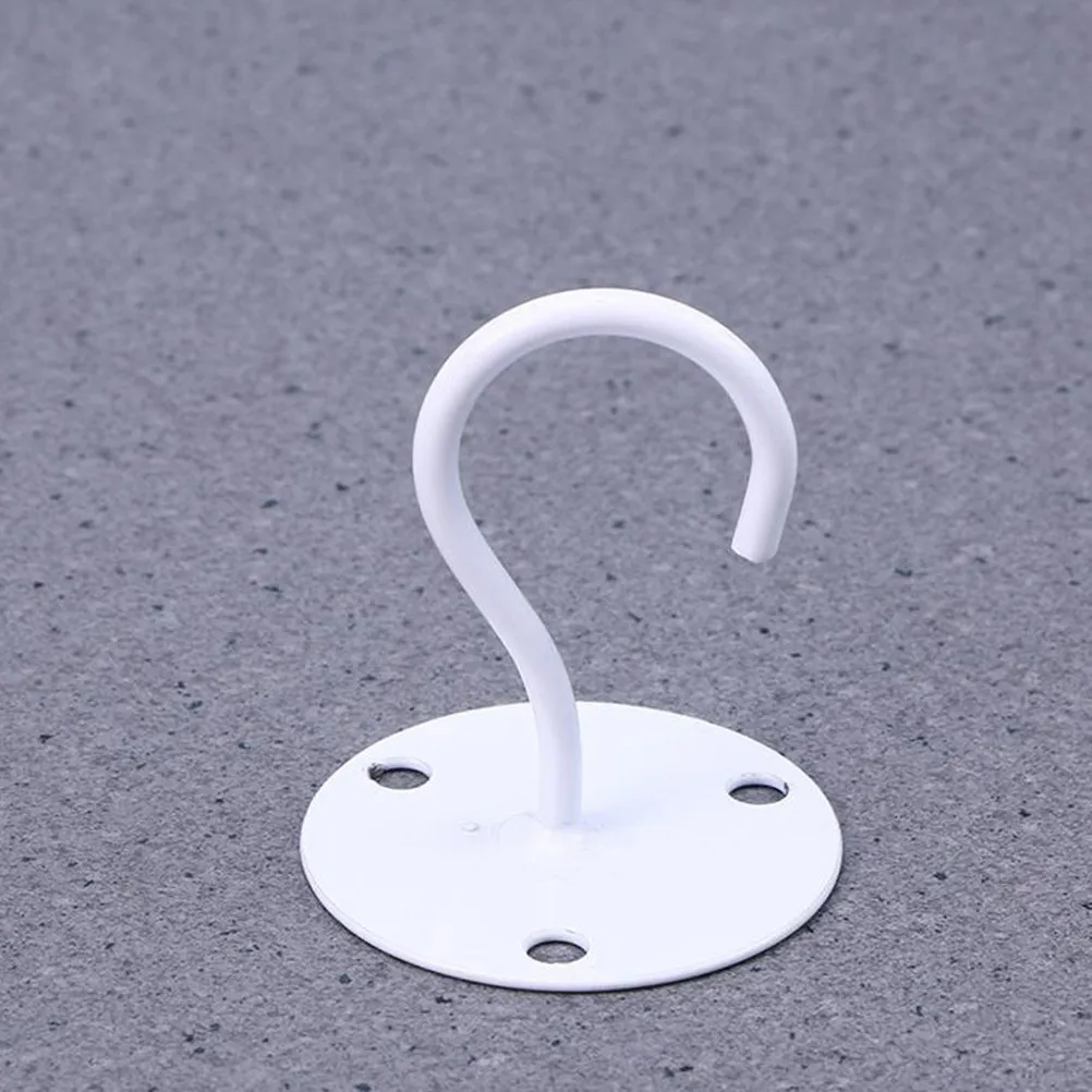 5Pcs Sturdy Iron Ceiling Hangers Heavy Duty Swag Hooks for Planters Hanging Baskets Flower Baskets Holiday Decorations Balcony view 2