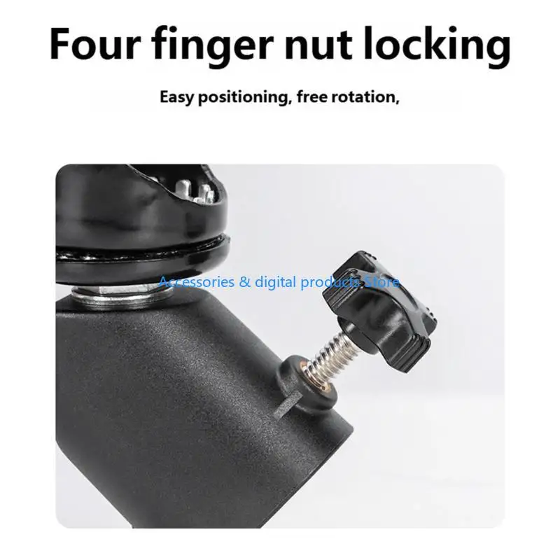 77JD 3Pcs 360 Degree Rotation Photo Studio Caster Locking Wheel with Brake Lock for Light Stands Boom Photo Studio Equipment