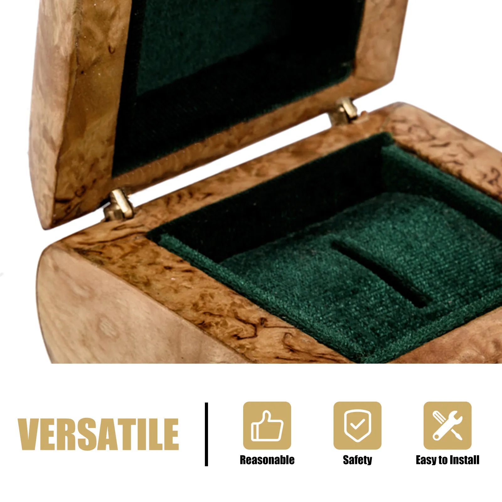 10Pcs Copper Hidden Hinges Style Proof Small Cabinet Door Hinges Jewelry Box Wooden Chest Replacement Hardware