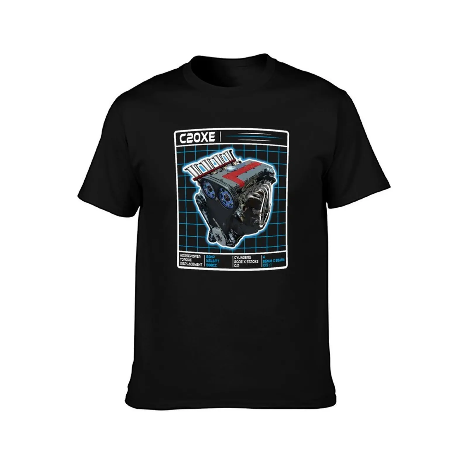 C20XE Engine Graphic - Sticker - Photograph - Art work Display on Wall, Office, Garage T-Shirt, Summer Casual Cotton Tee