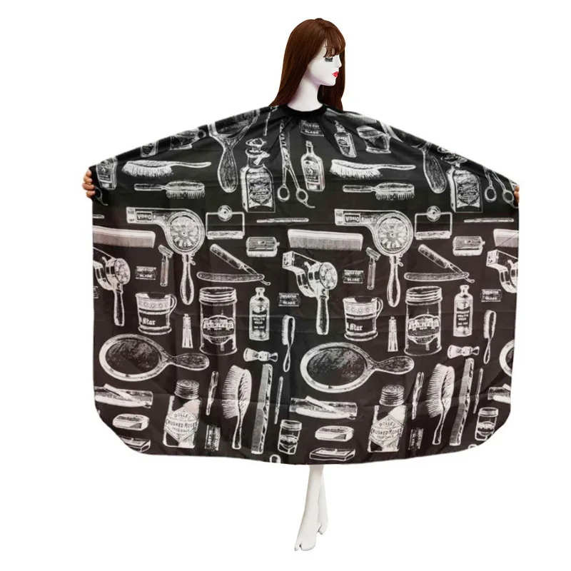 Best Selling 2022 Products Pattern Cutting Hair Waterproof Cloth Salon Barber Cape Hairdressing Hairdresser Apron Haircut capes