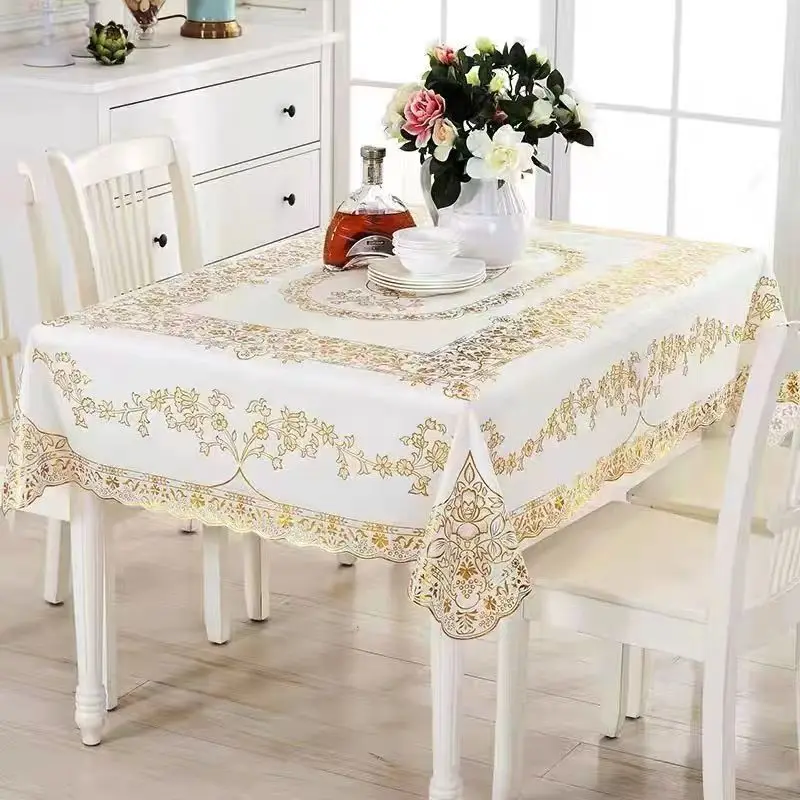 2025 New European Lace Table Cloth, Coffee Table Cloth, Dust Cover, Rich Jade, 130*180