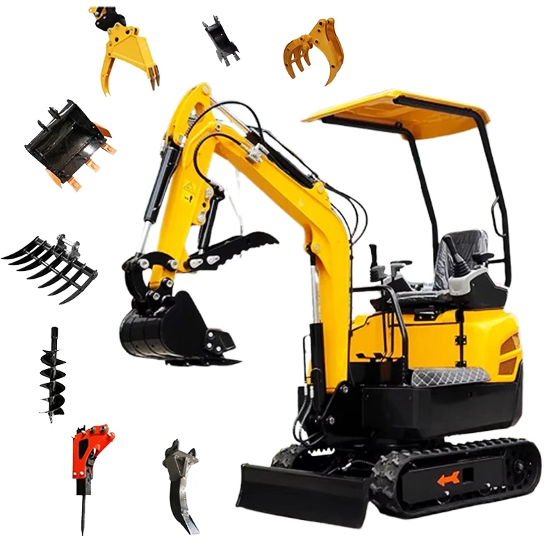 آلة حفارة صغيرة مخصصة 1.5 طن 2.0 طن طن حفارة كوبوتا ديزل صغيرة حفارة هندسية للبيع #2