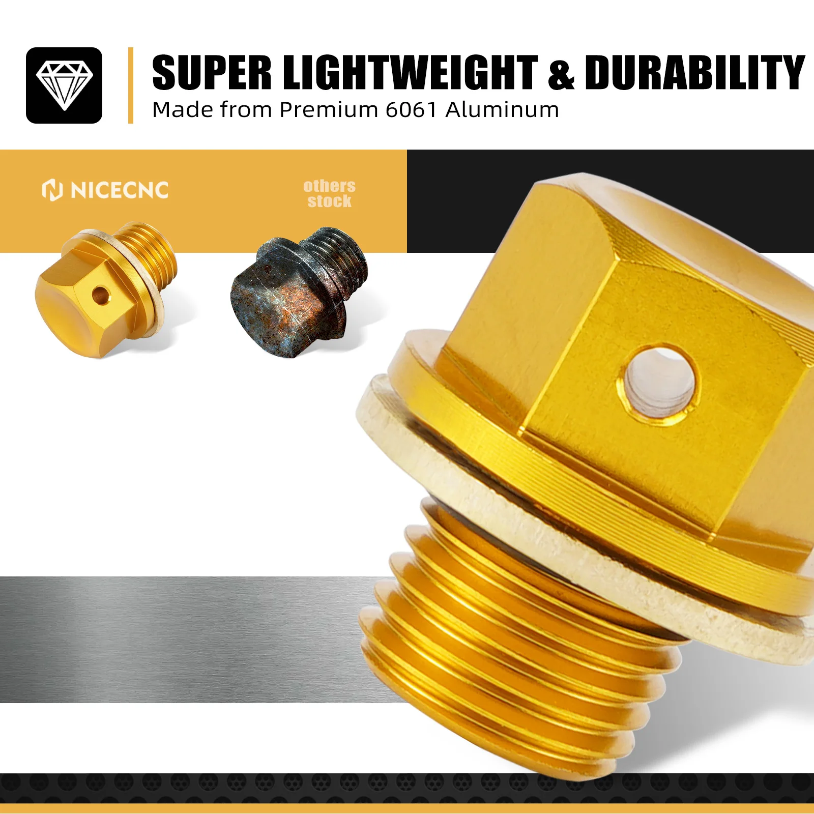 For Suzuki DRZ400SM DRZ400E DR-Z 400S 2000-2023 RM125 RM250 1993-2008 RMZ 250 LTZ 400 SV650 SV650X M12xP1.25 Magnetic Drain Bolt