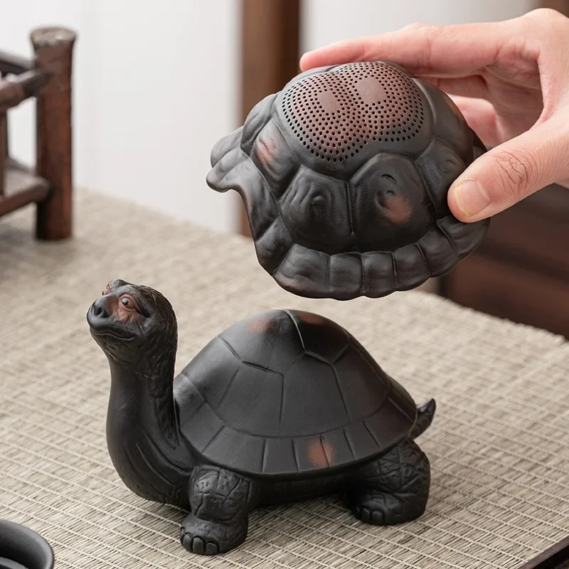 

Чайные украшения для домашних животных, креативный интегрированный фильтр, слив для чая, фиолетовый песок, аксессуары для чайной церемонии, украшения, поделки в китайском стиле