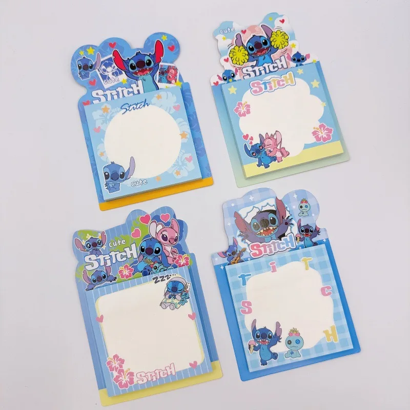 

Disney Stitch Creativity Sticky Note Cute Anime Cartoon Angel Tearable Label Sticker Office School Supplies Memorandum Gifts