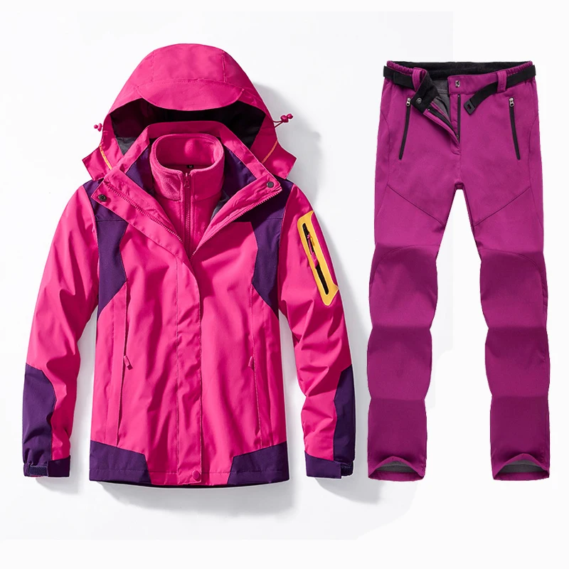 

New Ski Suit for Women Winter Snow Jackets and Ski Pants Outdoor Waterproof Windproof Snowboard Wear Female