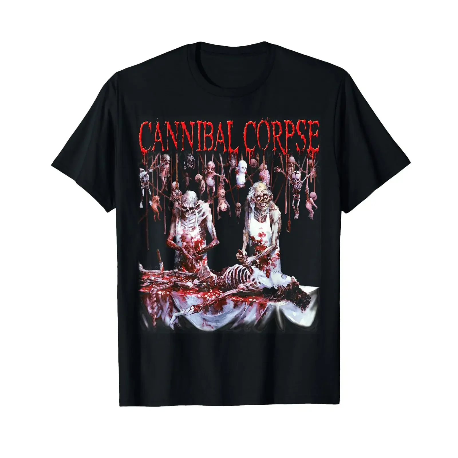 Cannibal Corpse Official Merchandise Butchered at Birth T Shirt vintage Washed Slightly Comfortable Breathable Casual Unisex