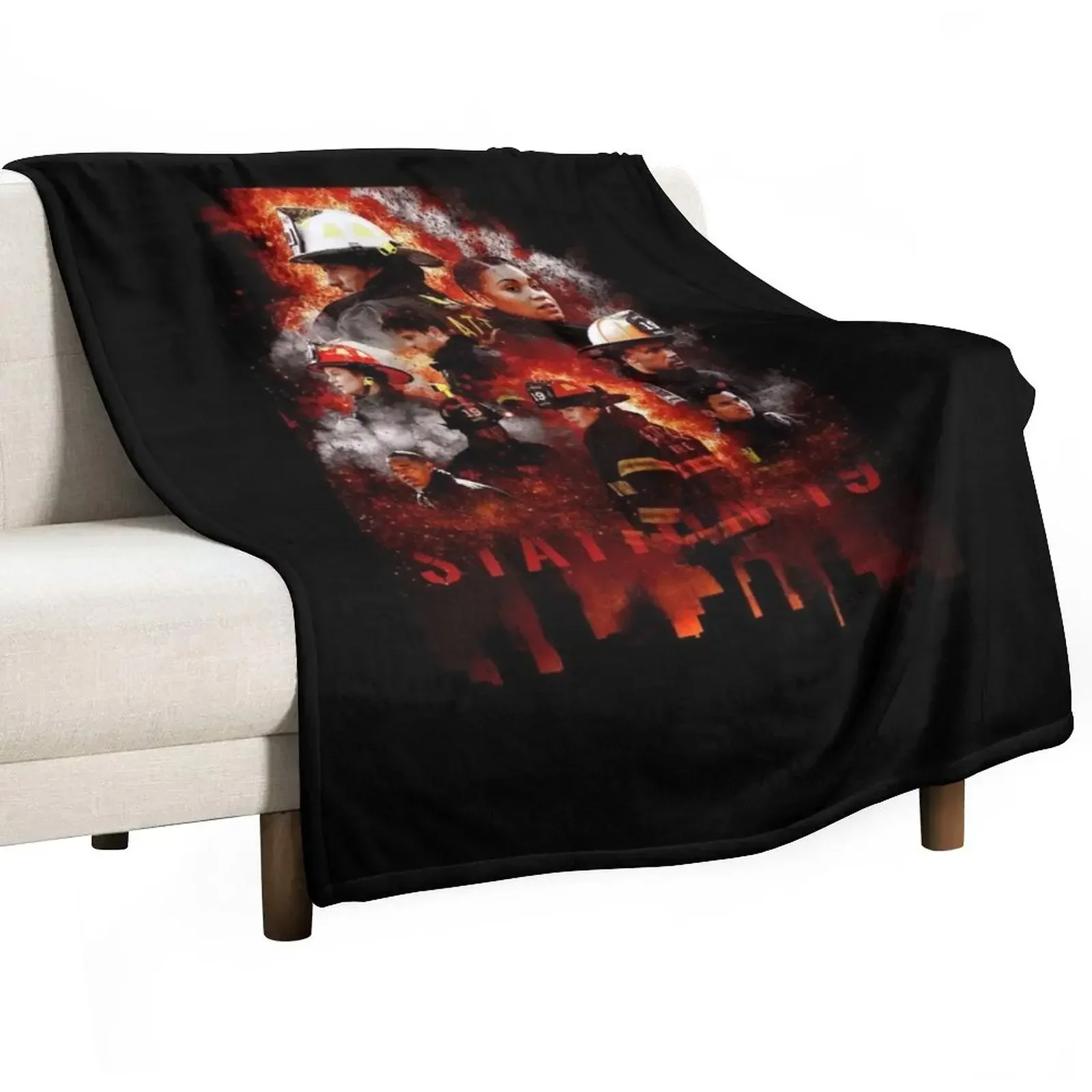 

Station 19: Ashes & Embers Throw Blanket Vintage Sofa Luxury Blankets