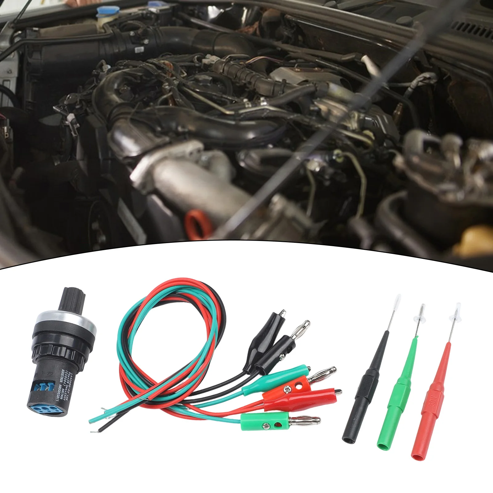 Fuel Oil Pressure Sensor Simulator With Adjustable Resistance For Automotive Circuit Testing And Diagnostic Verification