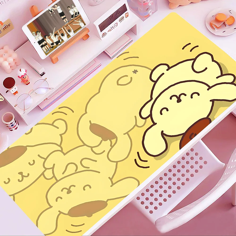 Cute P-Pom Pom P-Purin Mousepad New Arrivals Large Gaming Mousepad L XL XXL Gamer Mouse Pad Size For Keyboards Mat