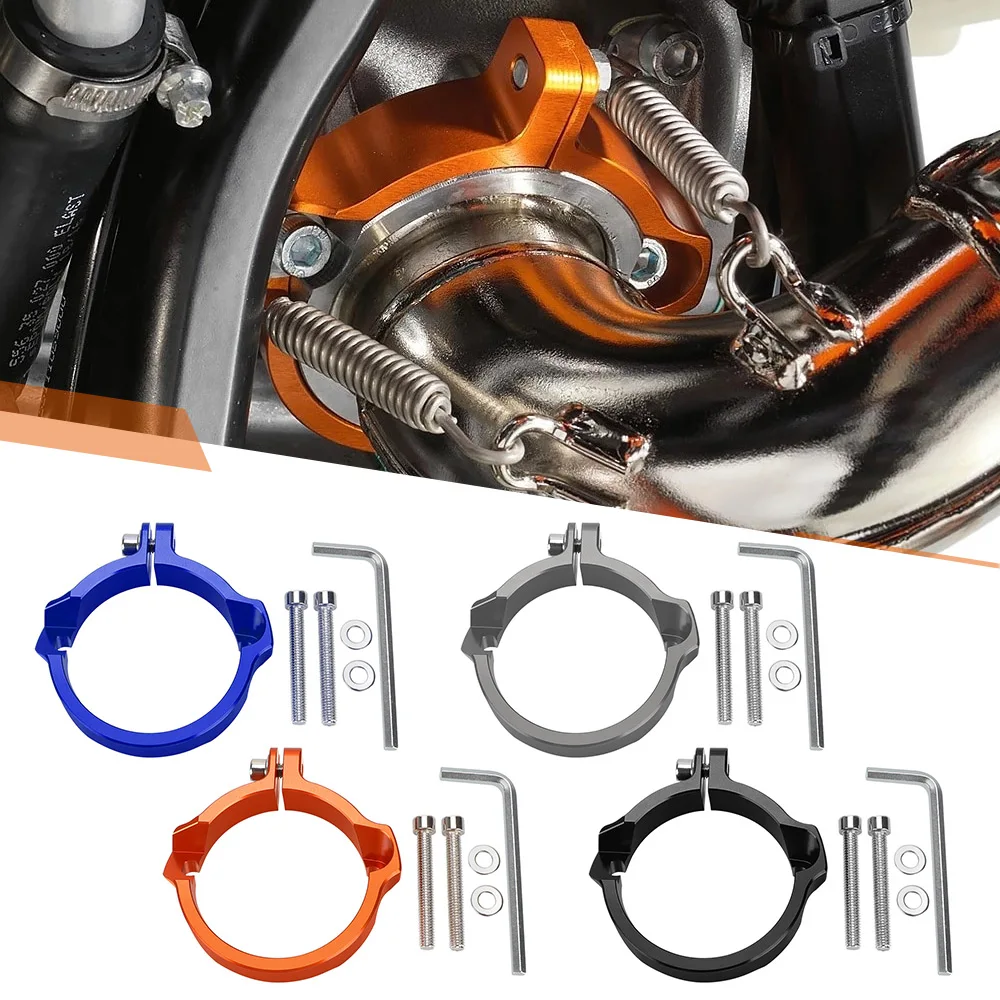 

For 250/300 EXC/XC/SX/XCW/XC-W Six Days/XC-W TPI 2017-2018-2019-2020-2021-2022 Exhaust Tip Muffler Clamp Flange Guard Protection