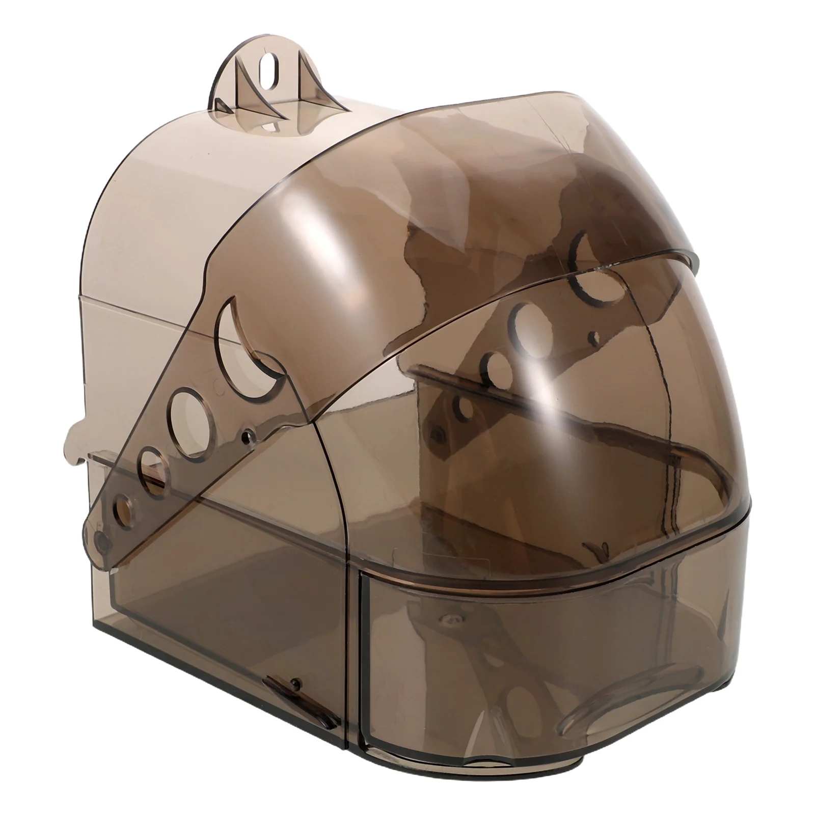 

Transparent Plastic Parrot Shower Box Bird Bath for Cage Drawer Hanging Bathtub Cockatiel Budgie Parakeet Small Bird Bath