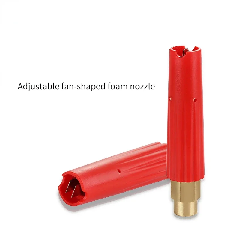 High Pressure Car Washing Machine Foam Nozzle Foam Tank Water Gun Adjustable Fan Nozzle Pure Copper Fan Foam Generator