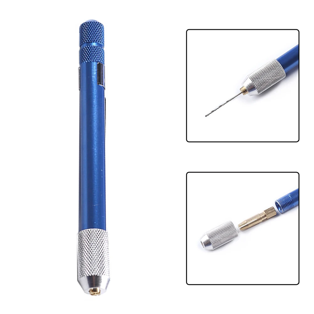 

Drilling Tool Hand Drill DIY Small Woodworking 0.3-1.0mm 1pc Aluminum Alloy Blue For Models Hobby Hand Tool Set