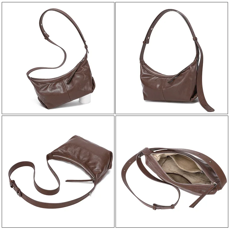 女性のための本革のショルダーバッグ,女性のためのソフトファッションのハンドバッグ,豪華なデザイン,カジュアルな女性のショルダーバッグ,新しいコレクション