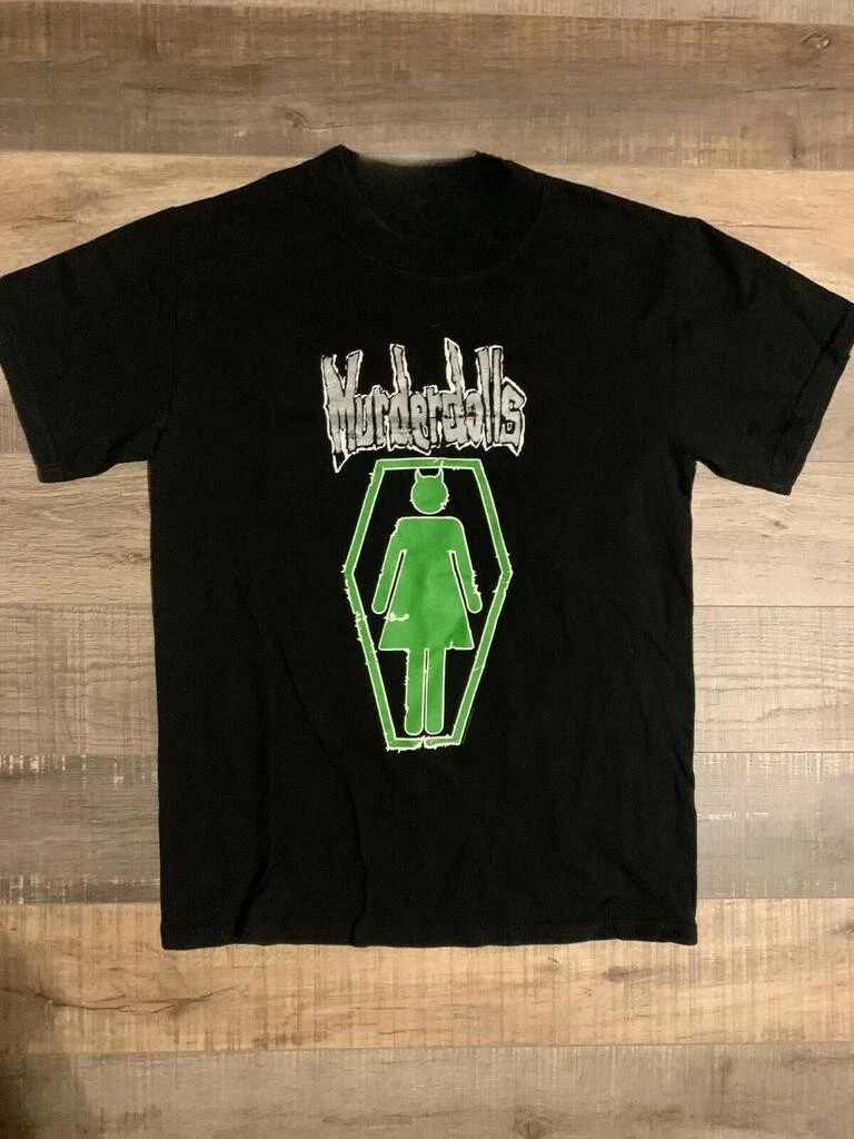 

Винтажная футболка Murderdolls People Hate Me из плотного хлопка унисекс, мужская футболка унисекс, мужская и женская летняя повседневная хлопковая футболка с круглым вырезом