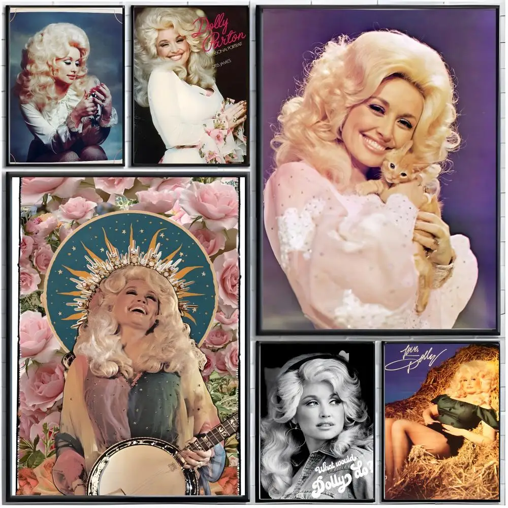Country Singer d‑Dolly Parton Poster Modern Wall Art Home Decor Living Room Decorative Print Unframed