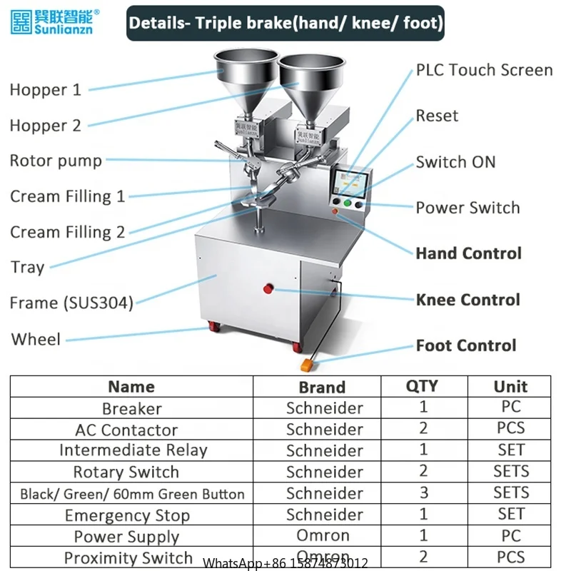 Linha de produção automática da máquina de geada automática do bolo uma pessoa pode operar