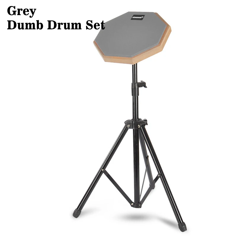 Übungs-Drum-Pad-Set, 20,3 cm (14 Zoll) Pad zu Hause, geräuschloses Übungspad mit Ständer, Trommelstöcke, Tragetasche für Anfänger, Gebäudefähigkeit – Detail 7