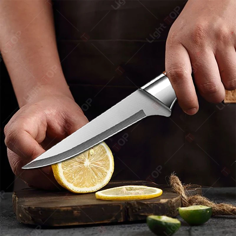 Professional Kitchen Knives Set 3pcs Chef Knife Sharp Fruit Slicing Vegetable Cutting Knife Kitchen Stainless Steel Boning Knife image 3